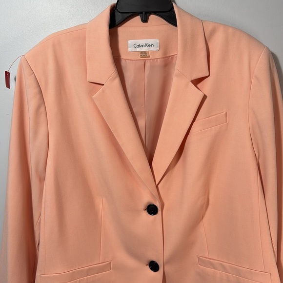 Calvin Klein Jacket Pink Two Button Closurein Size 24W EUC - Picture 3 of 16